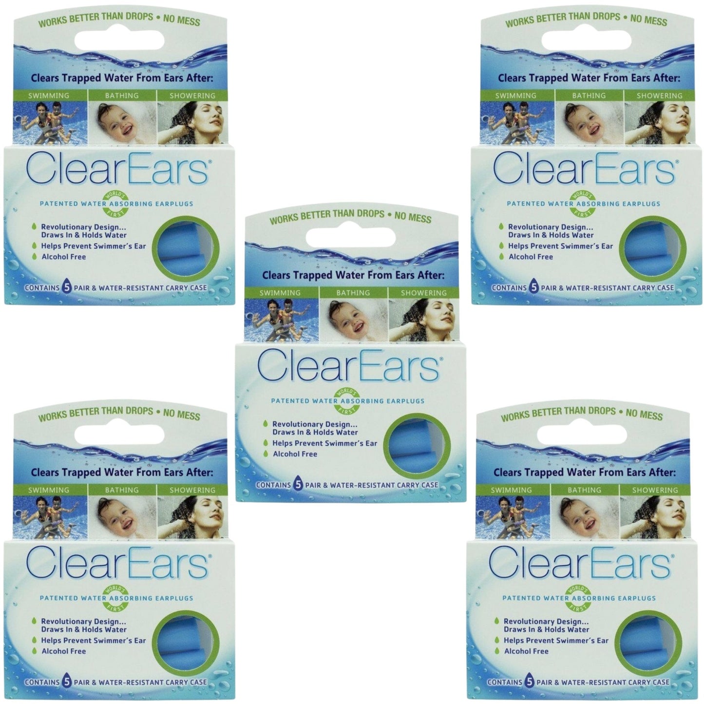 ClearEars x 5 Packs