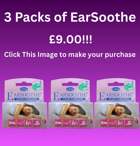 Earsoothe Foam Earplugs x 3 packs - £9